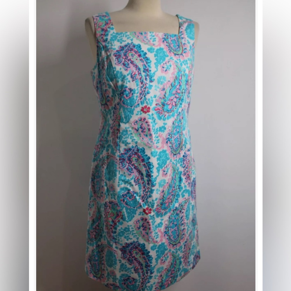 Talbots Paisley Sheath Dress Size 8